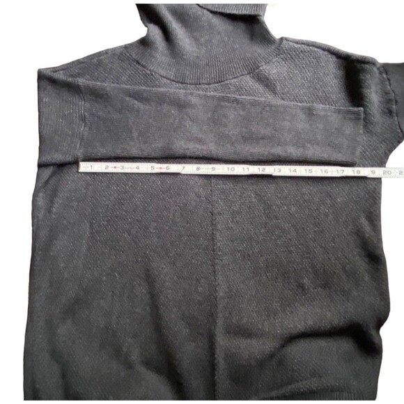 Ann Taylor Size L cotton blend tunic sweater grey turtleneck classic timeless - Picture 8 of 10
